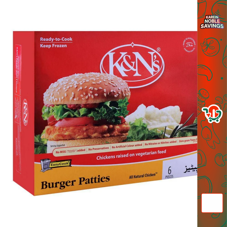 K&N BURGER PATTIES 6P